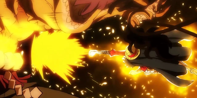 Luffy sử dụng Haki cấp cao tấn công Kaido